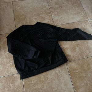 Black Rhinestone Sweatshirt